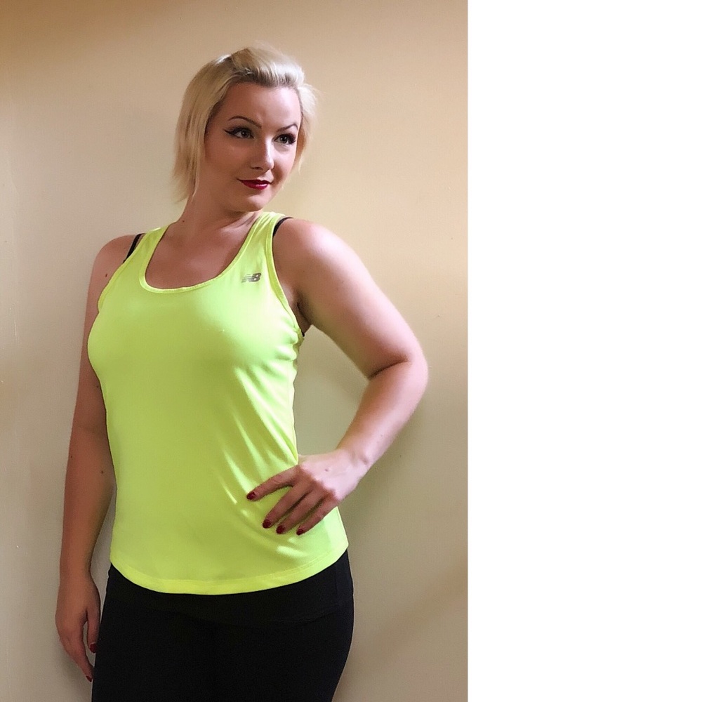 Neon yellow athletic tank